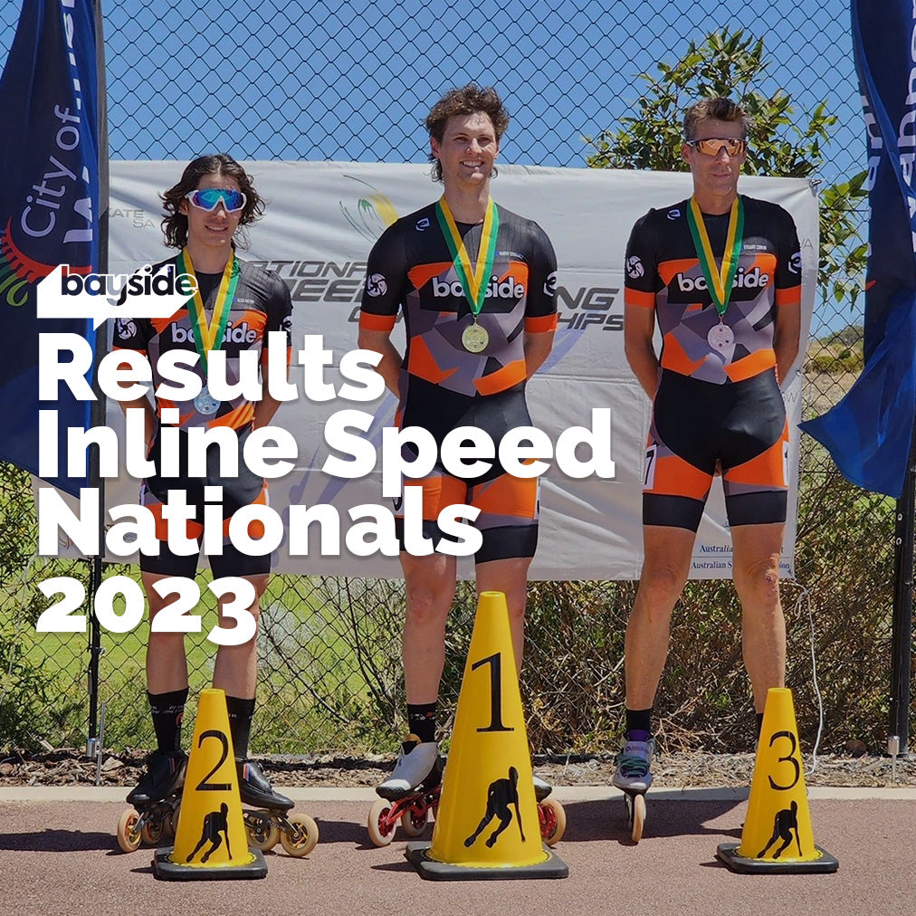 Bayside Blades Speed Skate Team at the 2023 Inline Speed Skating Nationals.