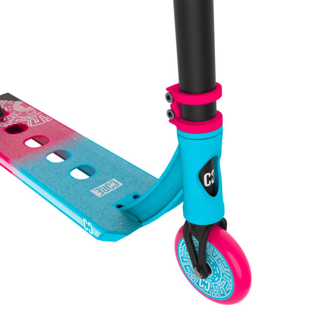 Core-CL1-Light-Pro-Scooter-Blue-Pink-Neck-Close-Up