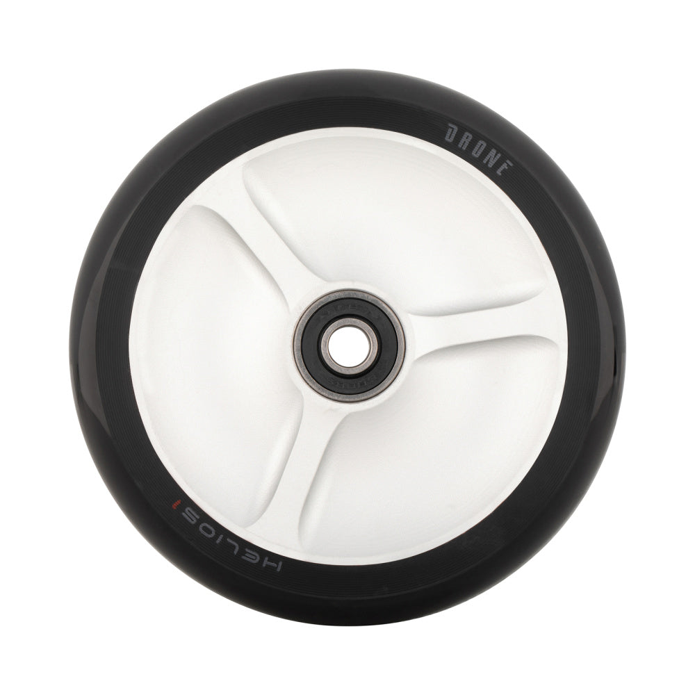 Drone-Helios-1-Hollow-Spoked-Stunt-Scooter-Wheel-Silver-Front-View