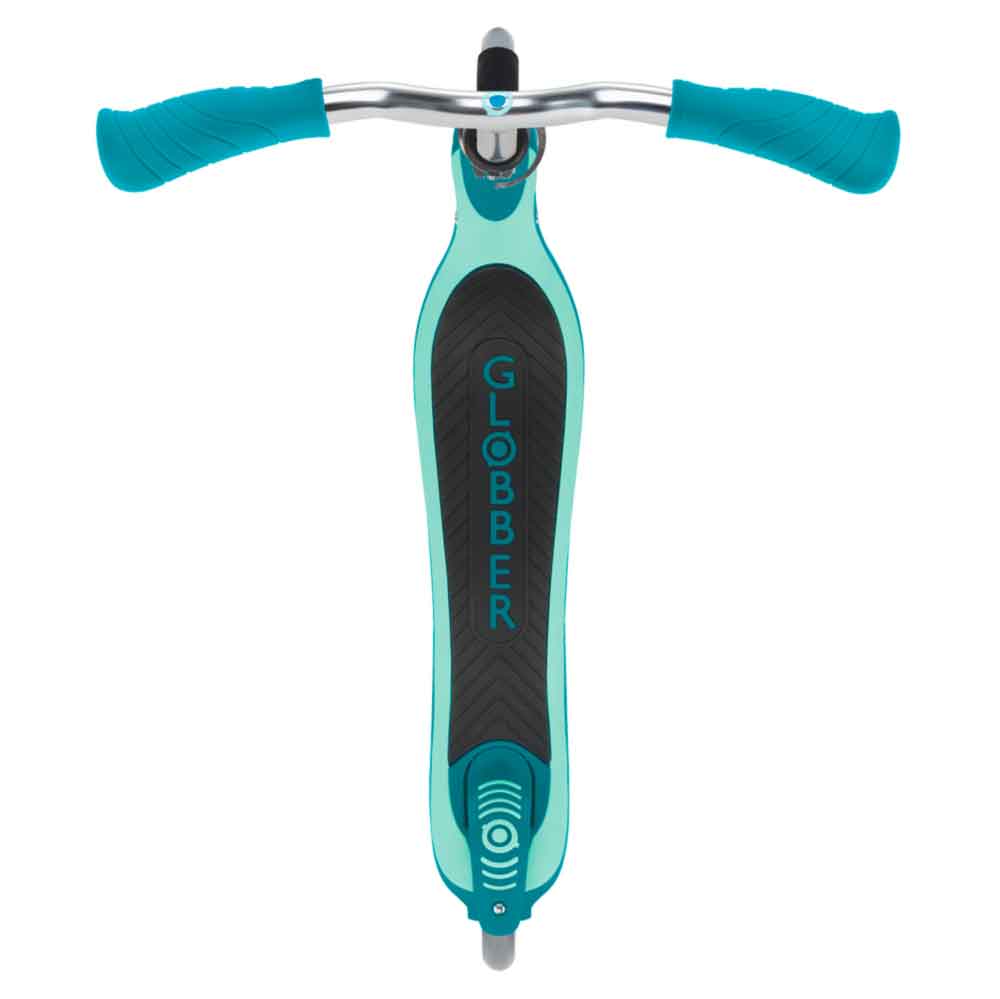 Globber-Flow-125-Kids-Kick-Scooter-Teal-Top-View