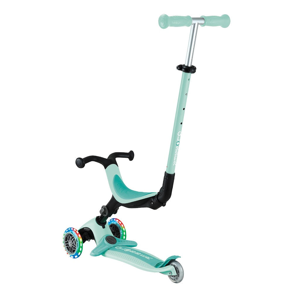 Globber-Go-Up-Active-Lights-Foldable-Scooter-Mint-Rear