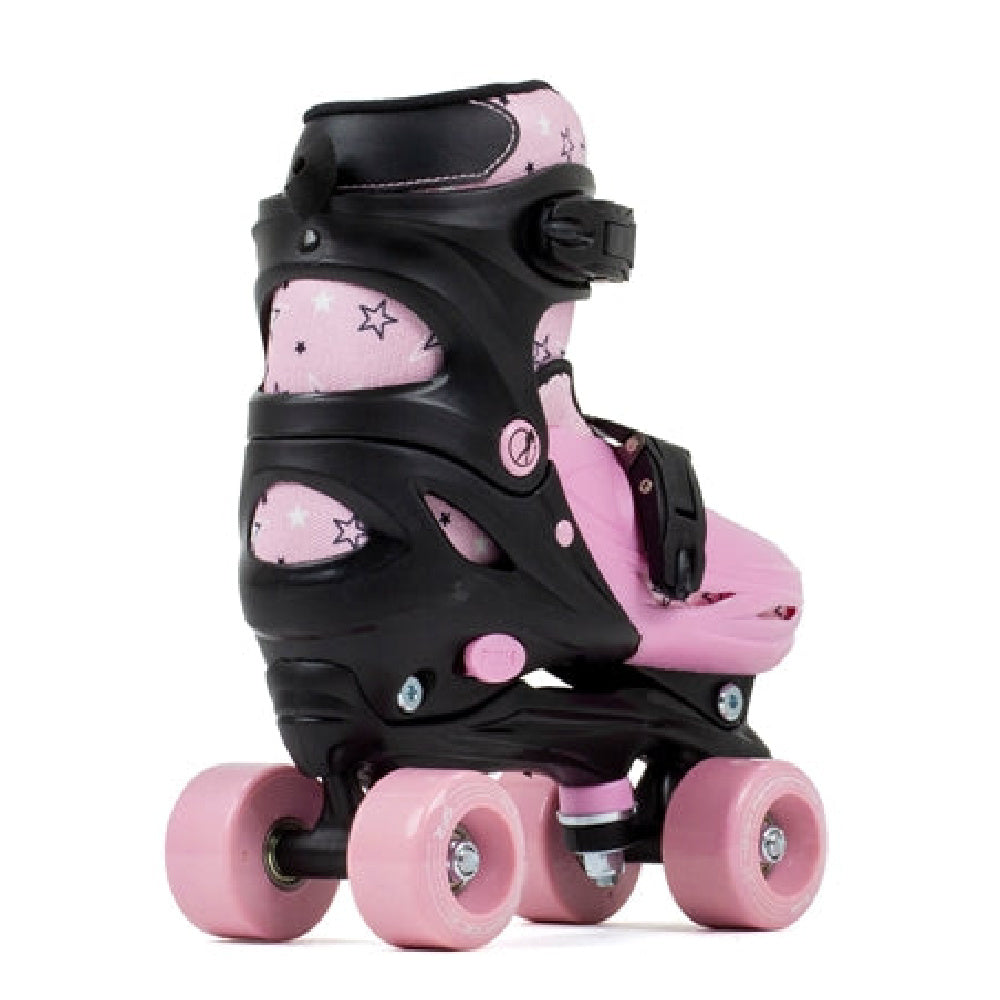 SFR-Nebula-Kids-Adjustable-Skate-in-Black-Pink-Rear