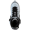 USD-Sway-58-XXIV-Inline-Aggressive-Skate-Grey-Shell-Black-Soul-Plate-White-Frame-Top-View