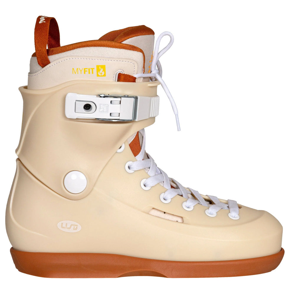 USD-Sway-Michael-Witzemann-Pro-Inline-Agressive-Skate-Boot-Only-Tan-Orange-Colourway-Side-View