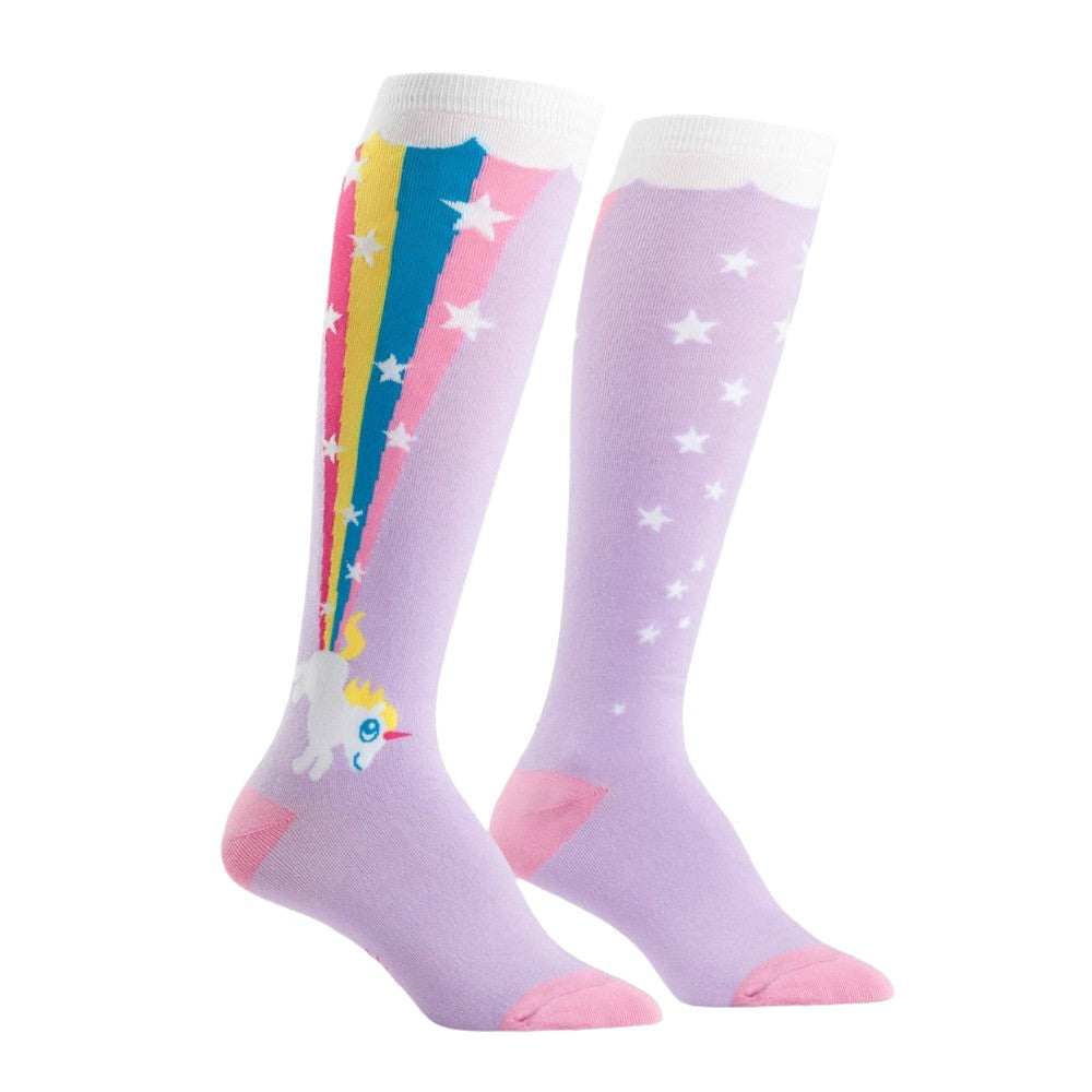 Sock -It -To -Me -Knee -High -Womens -Socks - Rainbow-Blast