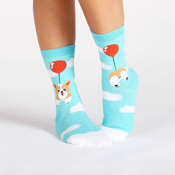 Sock-It-To-Me-Crew -Womens-Socks - Pup, Pup and Away