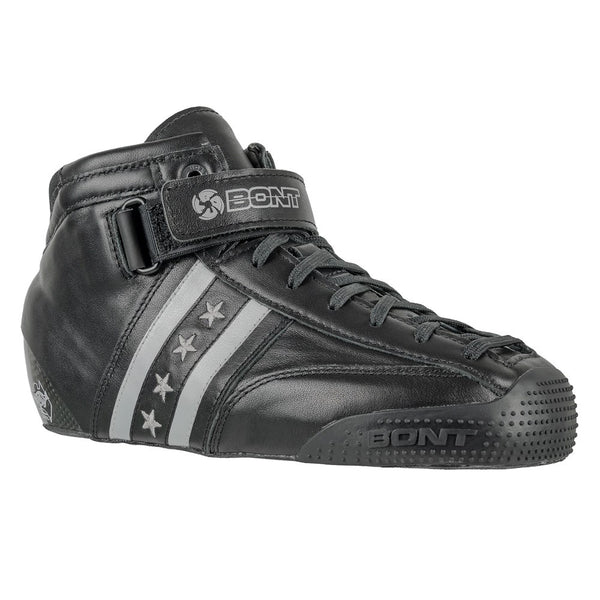 Bont-Quadstar-Carbon-Roller-Skate-Boot-Black-Front-View