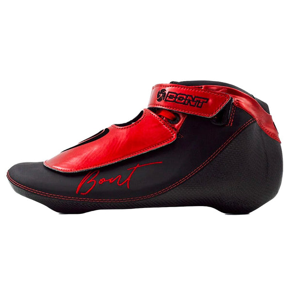 Bont-BNT-BOA-Short-Track-Boot-Shiny-Red-Side-View