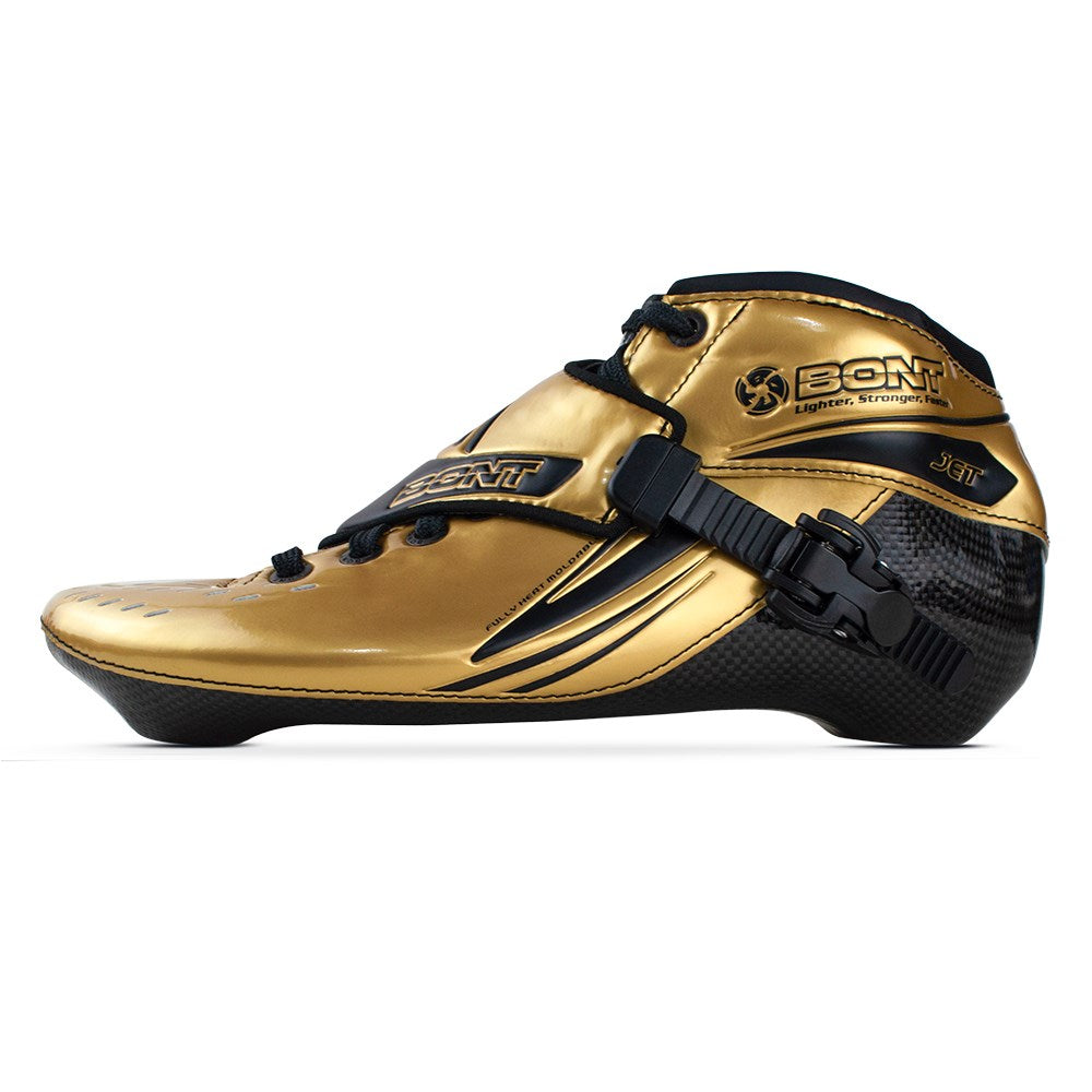 Bont-Super-Jet-195-Inline-Speed-Boot-Shiny-Gold-Side-View