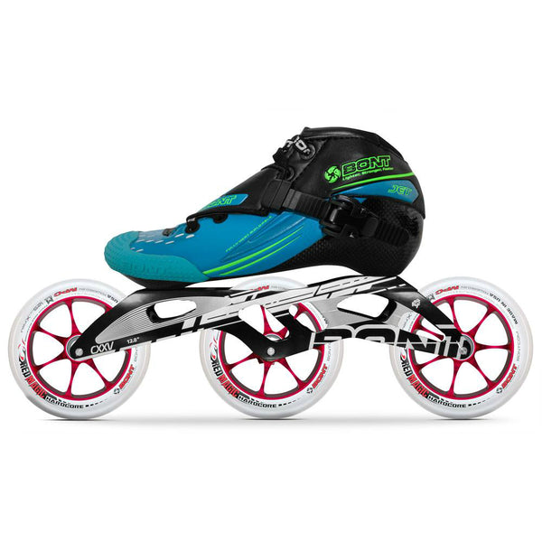 BONT-Jet-6061-Hardcore-125mm-Inline-Speed-Package - Aqua