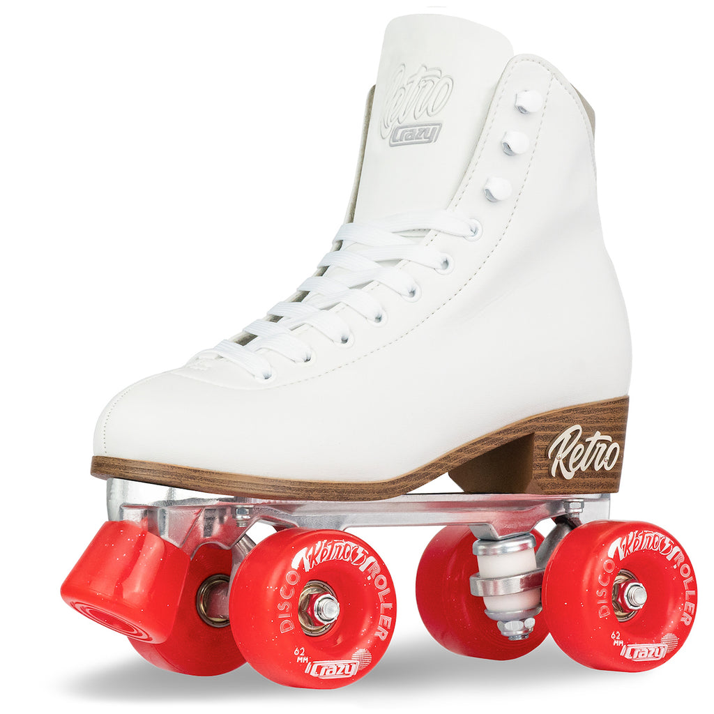 Crazy-Retro-Roller-Skate-White