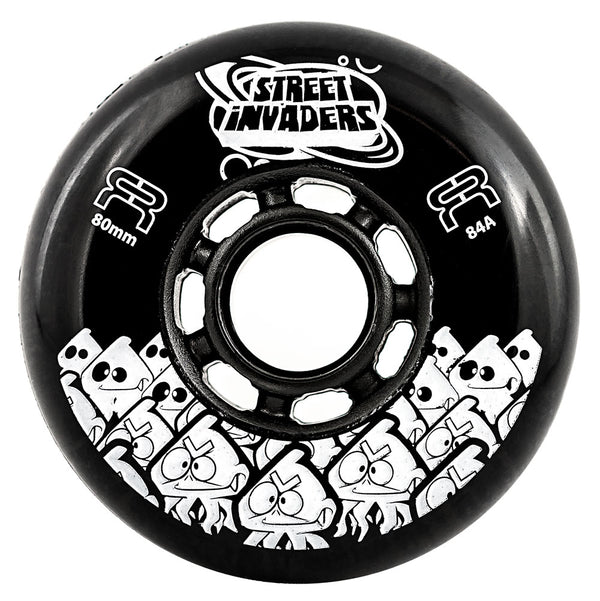 FR-Street-Invader-Inline-Skating-Wheel-80mm- Black