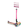 Globber-Primo-Foldable-Wood-Light-Up-Scooter-Pink-Bar-Adjustments