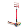 Globber-Primo-Foldable-Wood-Light-Up-Scooter-Red-Bar-Adjustments