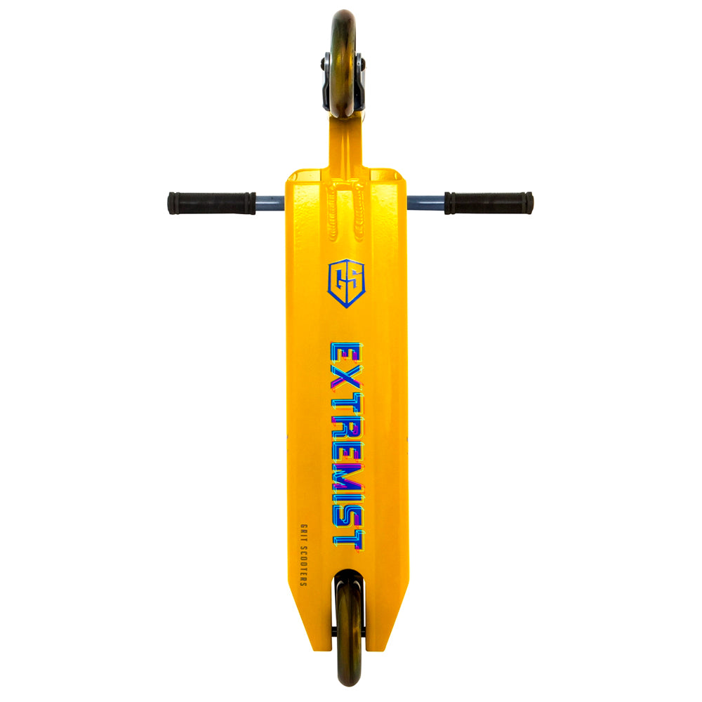 Grit-Extremist-22-Pro-Scooter-Gold-Blue-Bottom-View