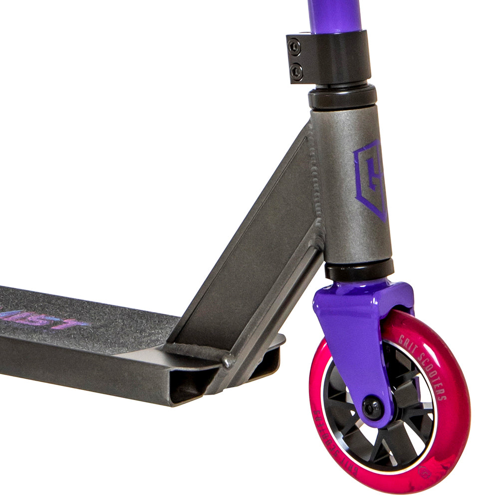 Grit-Extremist-22-Pro-Scooter-Silver-Purple-Fork-View