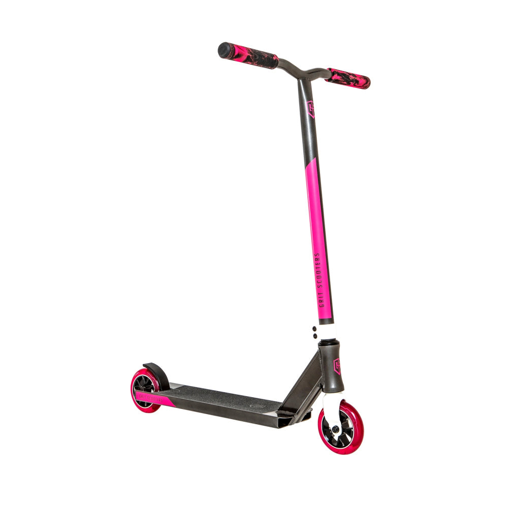 Grit-Fluxx-Pro-Stunt-Scooter-110mm-Grey-Pink-Front-View