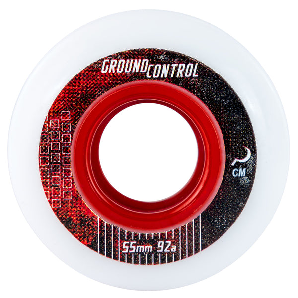 Ground-Control-CM-55mm-92a-Aggressive-Inline-Wheel-Red-Hub