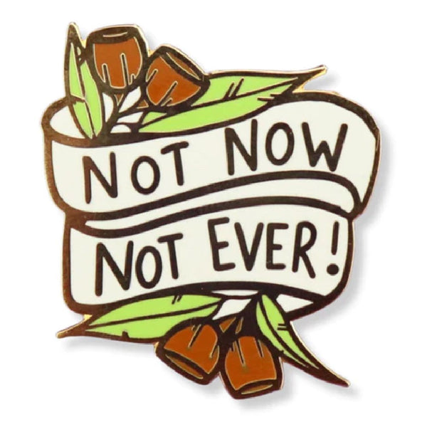 JUBLY-UMPH-Not-Now-Not-Ever-Lapel-Pin