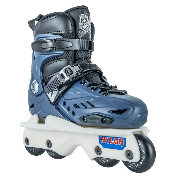 Kaltik-Steel-Blue-Nylon-Junior-Adjustable-Aggressive-Inline-Skate