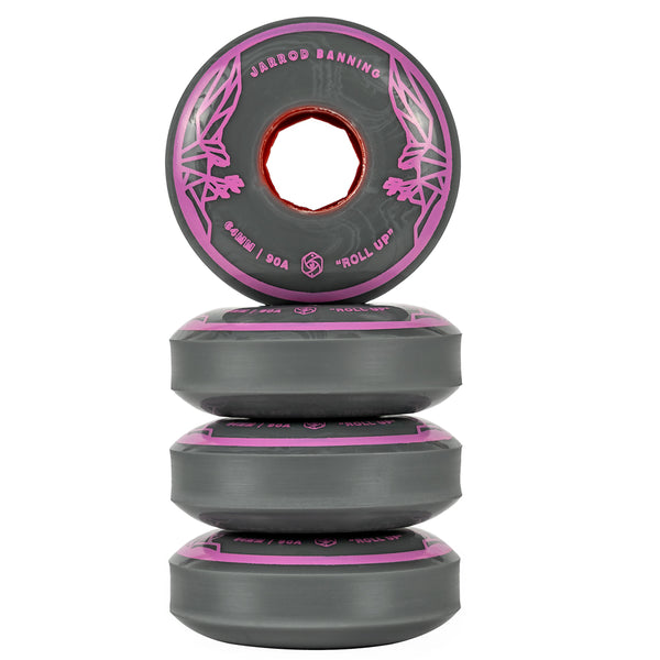 Red-Eye-Banning-64mm-92a-Aggressive-Inline-Skate-Wheel-Stack-View