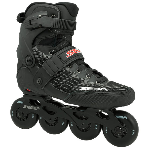 Seba-GT-80-Inline-Skate-Black-Front-View