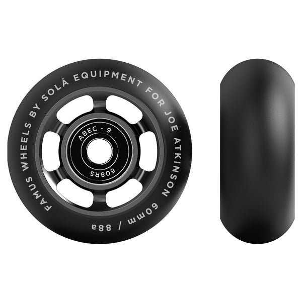 Sola-60mm-Wheel-With-Bearings-88a-Black-Profile