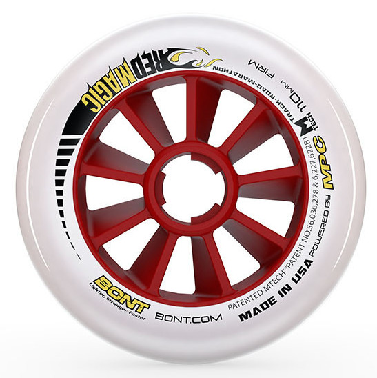 BONT-Red-Magic-110mm-Inline-Skate-Race-wheel - Extra-Firm