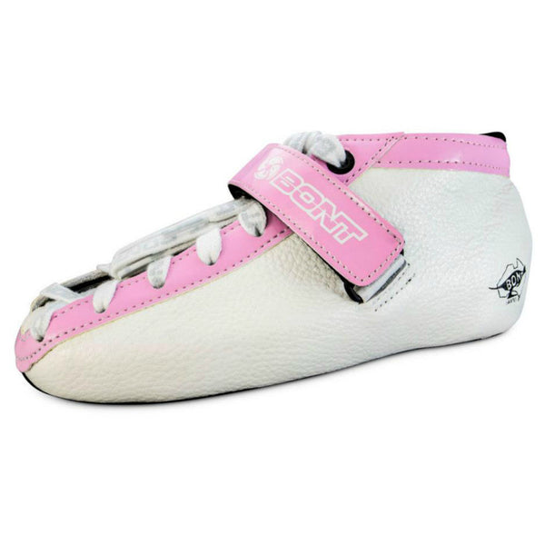 BONT Hybrid Fibreglass Custom Quad Boot - White with Pink Trim