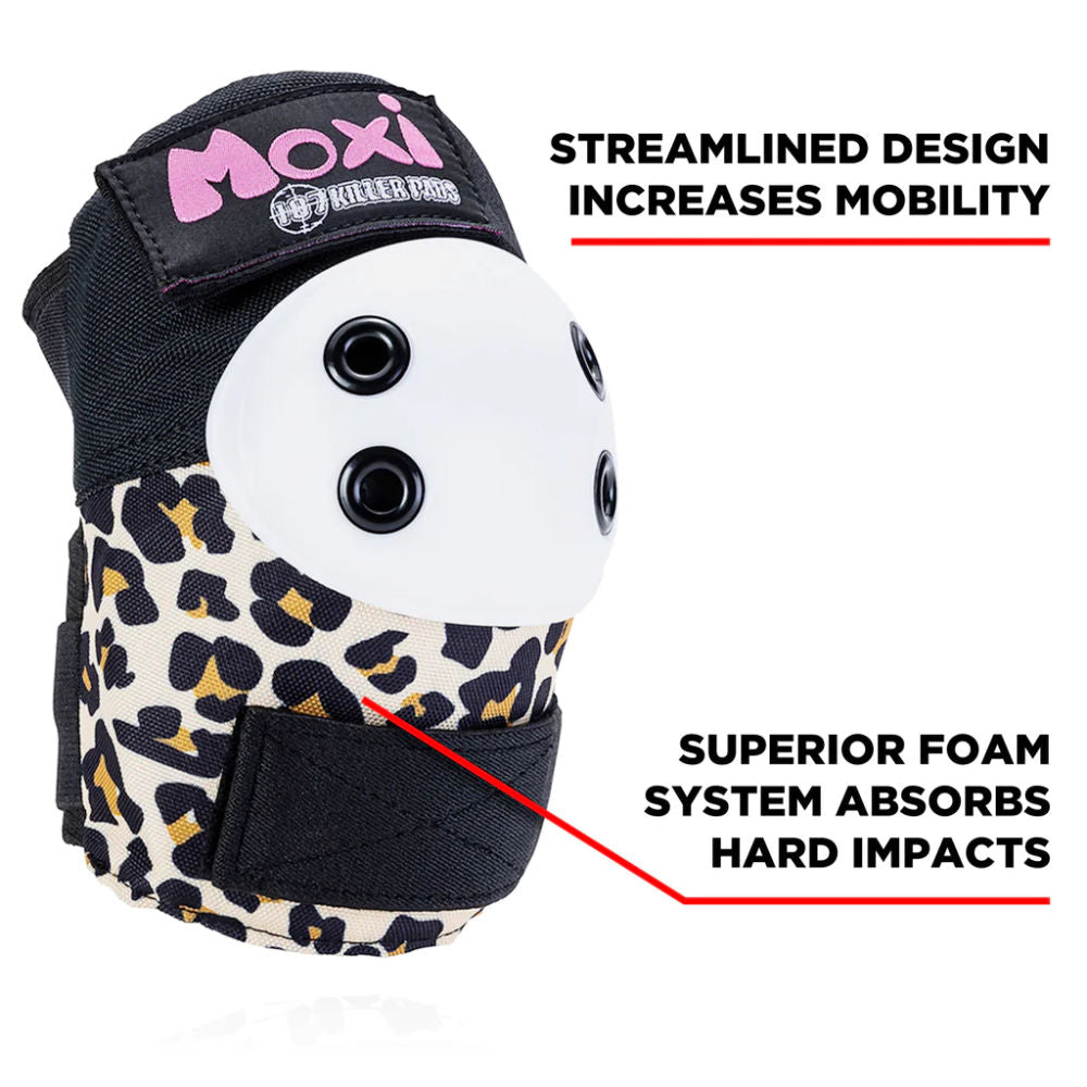187-Moxi-Pads-Six-Protective-Pack-Leopard-Elbow-Guard-Detail