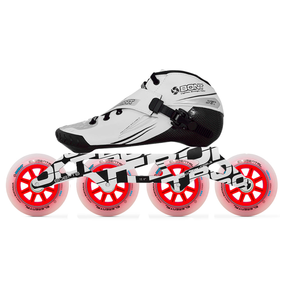 Bont-Jet-Inline-Speed-Unity-100mm-Elemental-Package-White-Silver-Side-View