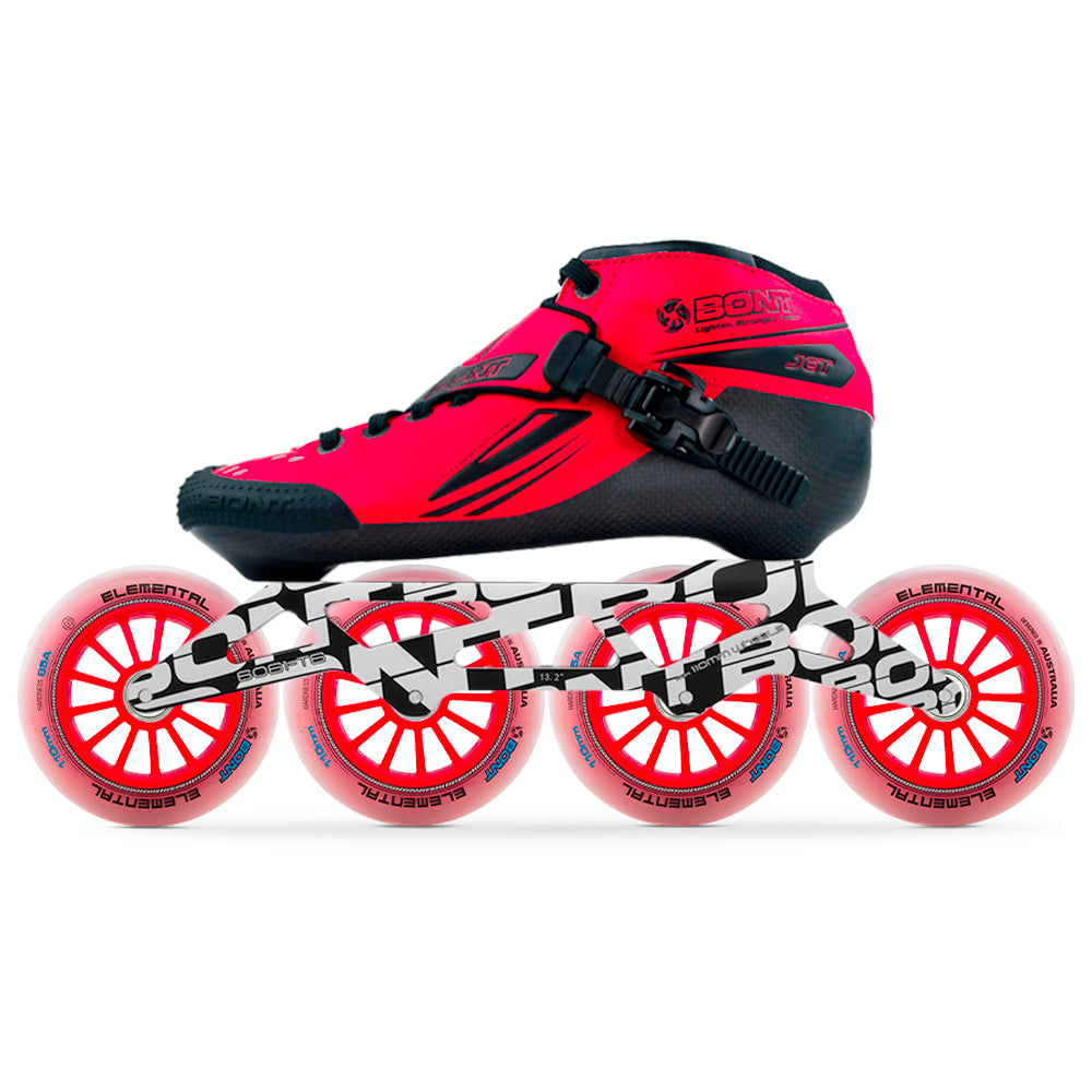 Bont-Jet-Inline-Speed-Unity-110mm-Elemental-Package-Matte-red-Side-View