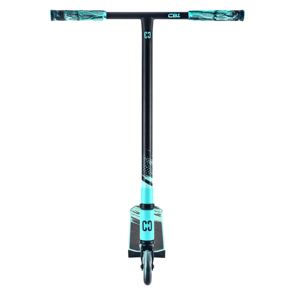 CORE-CB1-Beginner-Stunt-Scooter-Black_Teal-Front-View