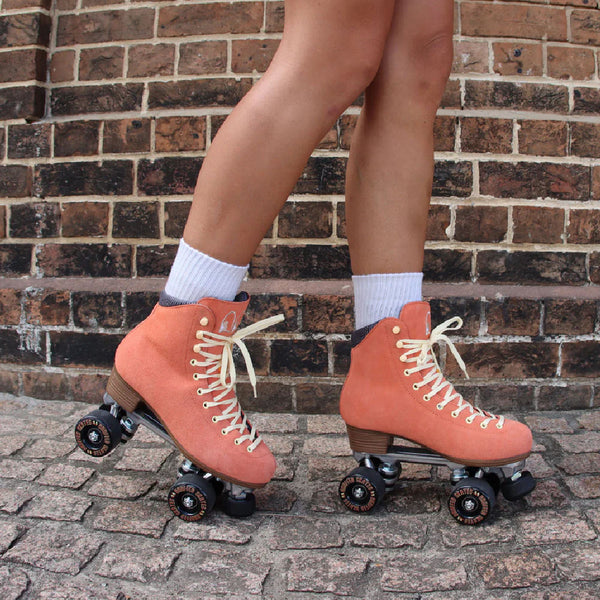 Chuffed-Wanderer-Roller-Skate-Peach-Pink-Lifestyle