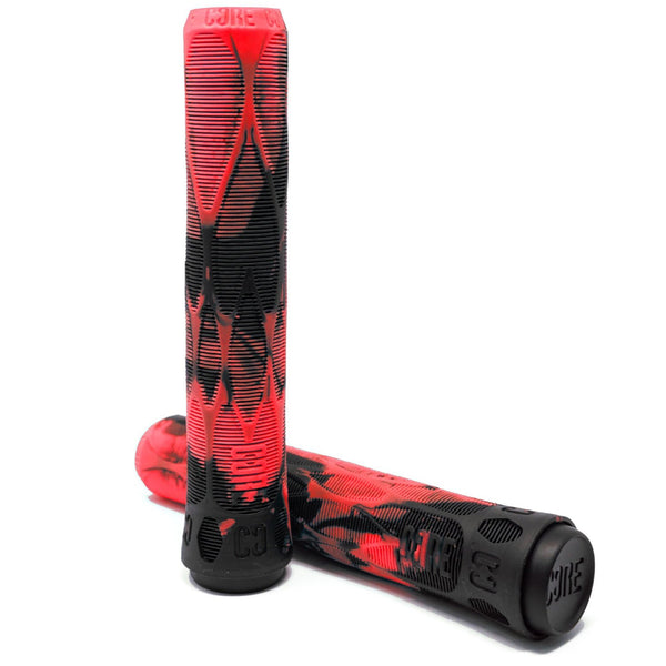 Core-Pro-Scooter-Handgrips-Soft-170mm-Lava-Black-Red