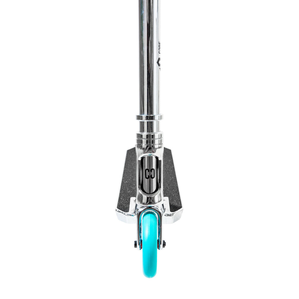 Core-SL3-Stunt-Scooter-Chrome-Teal-Front-View