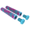 Core-Skinny-Boy-Scooter-Handgrips-Soft-170mm-Refresher-Pink-Teal-Pair-With-Bar-Plugs