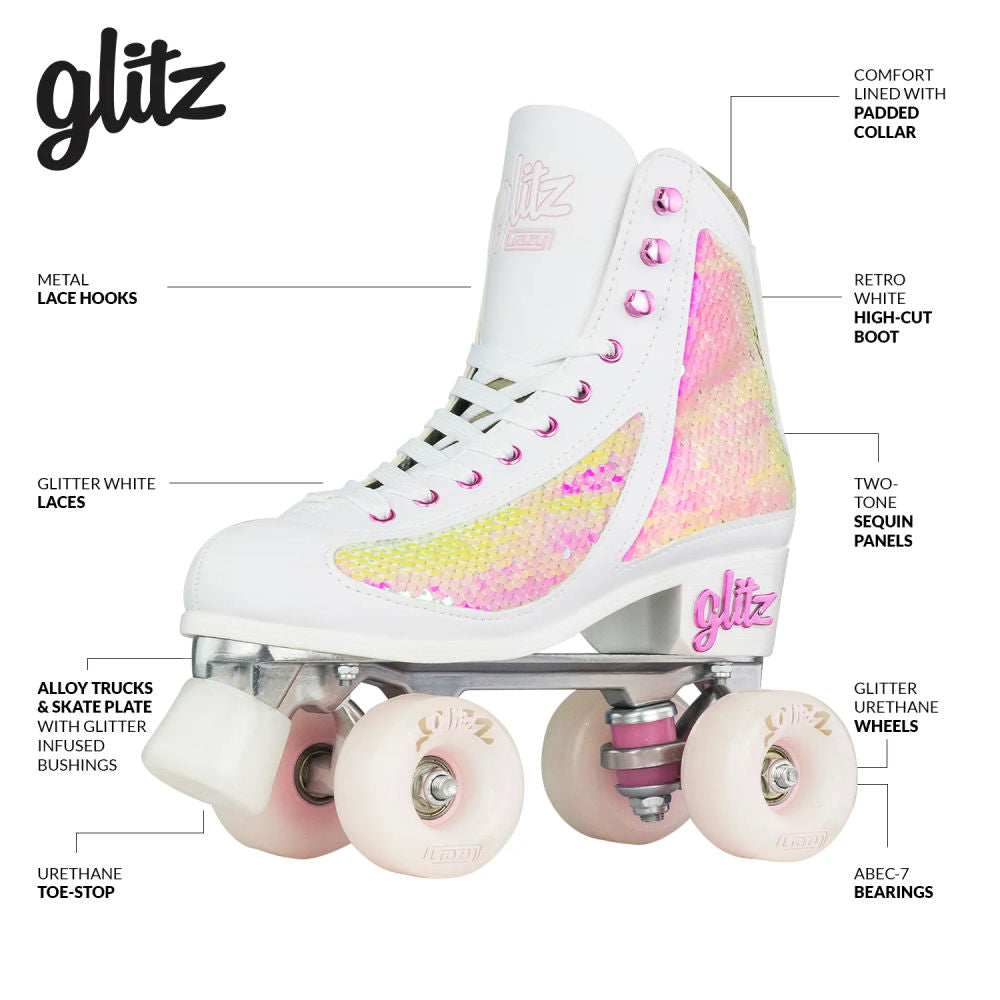 Crazy-Glitz-Roller-Skate-Pearl-Specifications