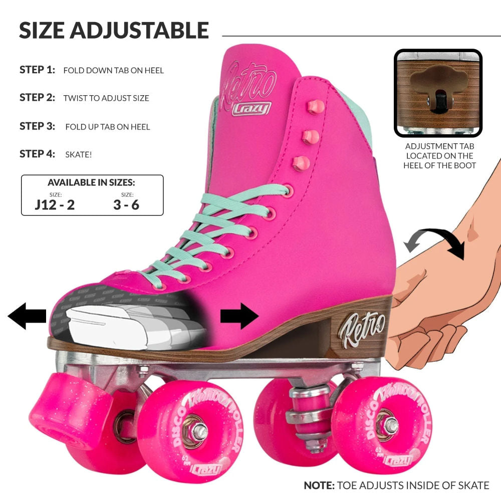 Crazy-Retro-Roller-Adjustable-Skate-Pink-Adjust