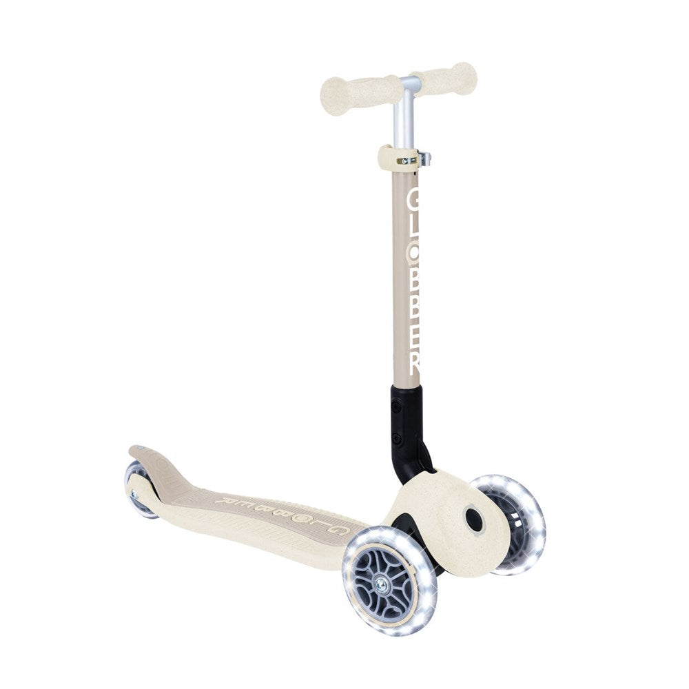 Globber-Ecologic-3-Wheel-Primo-Foldable-Lights-Anodised-Coconut