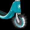 Globber-Flow-23-125-Lights-Scooter-Teal-Wheel-Glowing