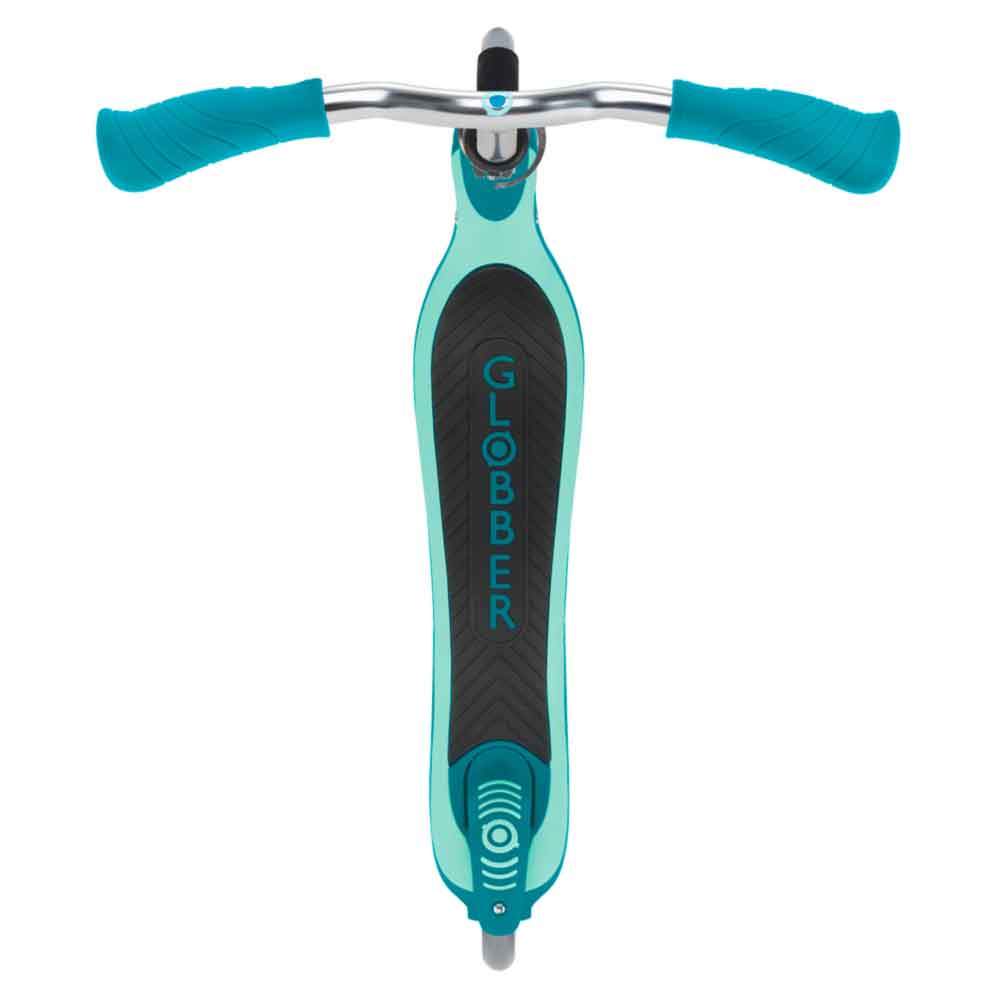 Globber-Flow-125-Kids-Kick-Scooter-Teal-Top-View