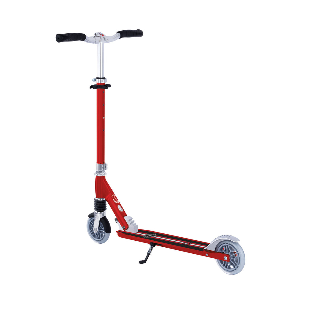 Globber-Flow-Element-Comfort-Scooter-Red-Stand