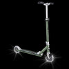Globber-Flow-Element-Lights-Olive-Showing-Light-Up-Wheels