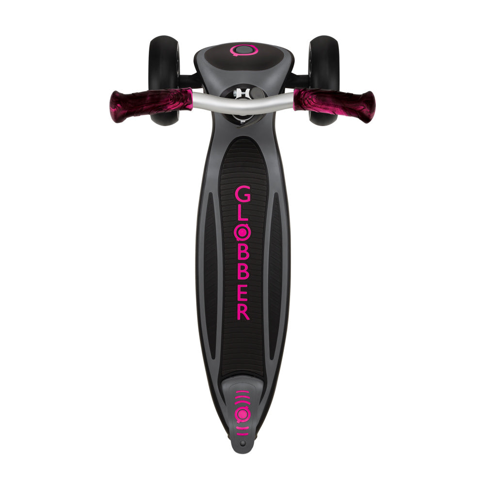 Globber-Master-Prime-3-Wheel-Kids-Scooter-Neon-Pink-Top-View
