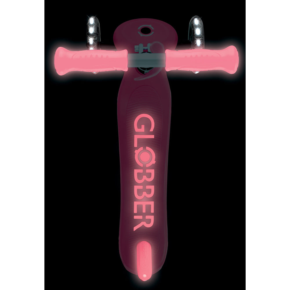 Globber-Primo-Plus-Glow-Lights-Pink-Top-View