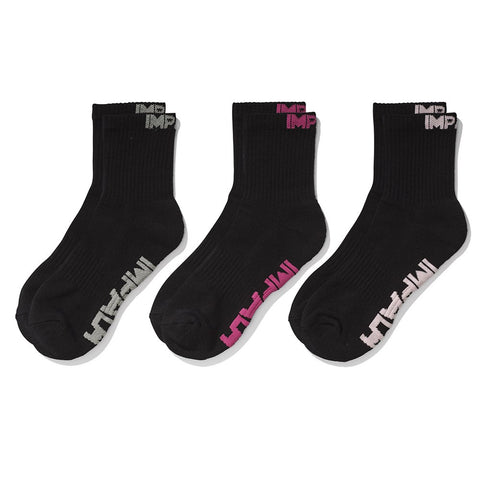 Impala-Everday-Skate-Socks-3-Pack-Black