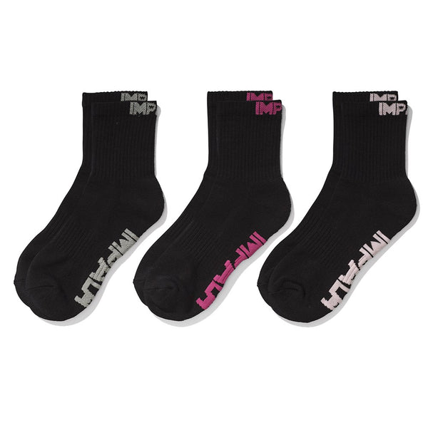 Impala-Everday-Skate-Socks-3-Pack-Black