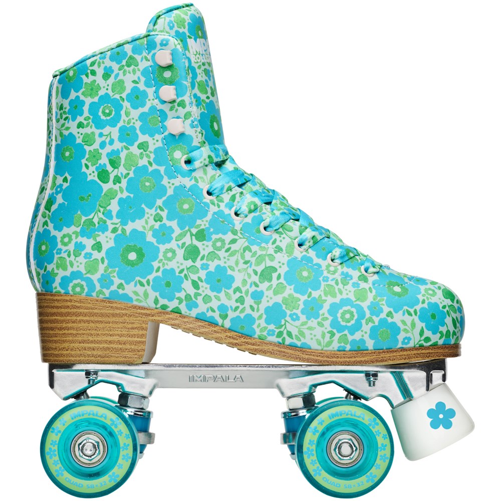 Impala-Roller-Skate-Ditsy-Blue-Side-View