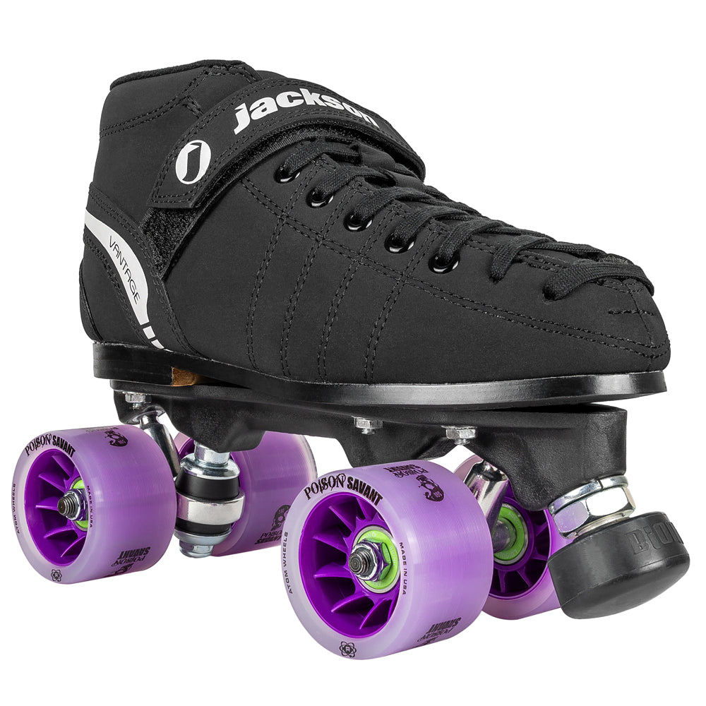 Jackson-Vantage-Derby-Skate-Black-Posion-Savant-Purple-Front-View